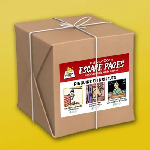 Pakket Escape Pages - Pinguïns en krijtjes (NL)